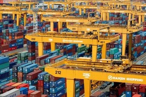Đại gia vận tải lớn nhất Hàn Quốc- Hanjin Shipping đã đệ đơn xin toà án thụ lý 99Kl.app cổng game giải trí hôm 31/8. Ảnh: Reuter