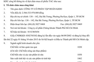 KDC công bố chào mua công khai KL99 là cổng game giải trí trực tuyến hàng đầu hiện nay TAC