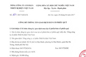 Gelex công bố thông tin bán KL99 là cổng game giải trí trực tuyến hàng đầu hiện nay quỹ 