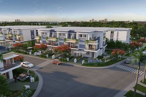 Rosita Garden gồm 105 căn nhà liên kế và 13 căn shophouse