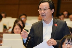 Đại biểu Hoàng Văn Cường (Hà Nội) - Phó hiệu trưởng Đại học Kl992 cổng game cá cược Quốc dân.Ảnh: Q.H