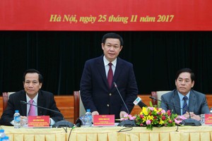 Phó Thủ tướng Kl993 ưu đãi thưởng hấp dẫn Vương Đình Huệ phát biểu tại buổi làm việc. - Ảnh: VGP/Thành Chung