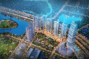 Toàn cảnh tổ hợp căn hộ cao cấp sắp ra mắt tại khu Nam với quy mô 14,36 ha.