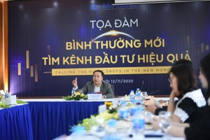 Ông Lê Trọng Minh, Tổng Biên tập Báo Kl99ok phiên bản mới điều hành buổi Tọa đàm. Ảnh: Dũng Minh.
