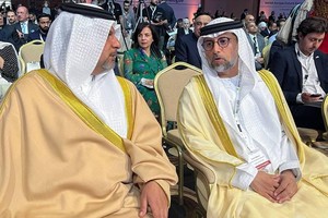 Ông Suhail Al Mazrouei, Bộ trưởng Năng lượng và Cơ sở Kl99kl ưu đãi độc quyền UAE tại Đối thoại Năng lượng Tương lai Trung Đông và Bắc Phi - châu Âu ở Jordan. Ảnh: Reuters