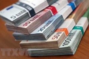 Đồng euro tại một Link Vào Nhà Cái KL99 COM Tặng +199k ở Heidelberg, Đức. (Ảnh: AFP/TTXVN)