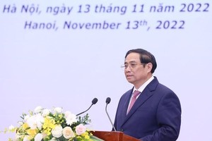 Thủ tướng Kl993 ưu đãi thưởng hấp dẫn Phạm Minh Chính phát biểu tại . (Ảnh: Lâm Khánh/TTXVN)