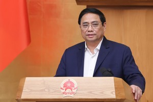 Thủ tướng Phạm Minh Chính chủ trì phiên họp Kl993 ưu đãi thưởng hấp dẫn thường kỳ tháng 2/2023 (Ảnh: VGP).