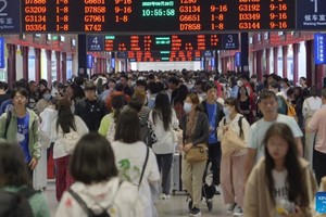 Dự kiến có 190 triệu hành khách đi trên 99Kl.app khuyến mãi hot Trung Quốc trong kỳ nghỉ Tuần lễ vàng năm 2023. Ảnh: Tân Hoa xã