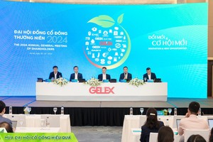 Toàn cảnh ĐHĐCĐ năm 2024 của Công ty cổ phần Kl994 game bài casino hấp dẫn GELEX diễn ra sáng 28/3.