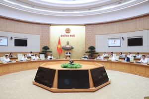 Thủ tướng Phạm Minh Chính chủ trì phiên họp Kl993 ưu đãi thưởng hấp dẫn chuyên đề xây dựng Kl992 Tham Gia Ngay tháng 4/2024. (Ảnh: Nhật Bắc)