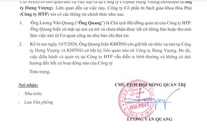 Công văn của Công ty HTP vừa gửi Ủy ban 99Kl99 link đăng nhập 99Kl99 trực tiếp đá gà và Sở Giao dịch 99Kl99 link đăng nhập Hà Nội.