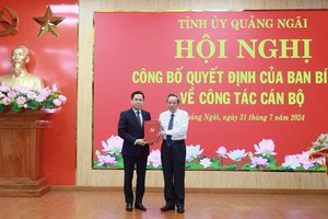 Thứ trưởng Bộ Khoa học và Công nghệ làm Phó Bí thư Tỉnh uỷ Quảng Ngãi