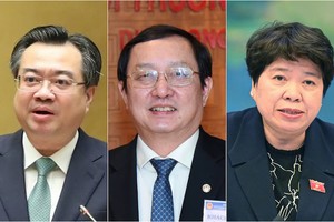 Các ông Nguyễn Thanh Nghị, Huỳnh Thành Đạt và bà Nguyễn Thúy Anh. 