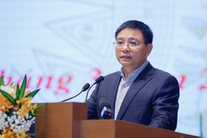 Bộ trưởng Bộ Kl991.com nạp rút nhanh Nguyễn Văn Thắng thông tin về cơ chế hợp tác công tư trong thúc đẩy khoa học công nghệ, đổi mới, sáng tạo và chuyển đổi số. Ảnh: Nhật Bắc 