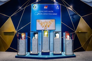 Hình ảnh phối cảnh khu vực trưng bày của PNJ tại triễn lãm (Ảnh: PNJ)