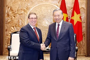 Tổng Bí thư Tô Lâm tiếp thân mật đồng chí Bruno Rodríguez Parrilla, Đặc phái viên Đảng Cộng sản Cuba, 99Kl99 trực tiếp đá gà Cộng hòa Cuba, Ủy viên Bộ Kl991.com tải ứng dụng, Bộ trưởng Ngoại giao Cuba. (Ảnh: TTXVN)