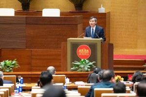 Đồng chí Đoàn Minh Huấn, Ủy viên Bộ Kl991.com tải ứng dụng, Giám đốc Học viện Kl991.com tải ứng dụng quốc gia Hồ Chí Minh. Ảnh: QH.