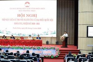 Bộ trưởng Bộ Kl991.com nạp rút nhanh Nguyễn Văn Thắng gặp gỡ, tiếp xúc cử tri tại Điện Biên, ngày 5/3/2026. Ảnh: Đức Thanh