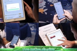 Nhà Kl99ok phiên bản mới bỏ phiếu trực tuyến tại ĐHCĐ thường niên 2026 của Gelex tổ chức sáng 1/4/2026. Ảnh: Dũng Minh