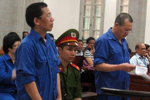 Các bị cáo tại Tòa