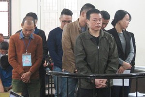 Các bị cáo tại tòa