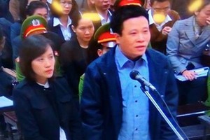 Bị cáo Hà Văn Thắm tại phiên tòa cuối tháng 2/2017