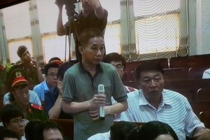 Ông Quỳnh tại phiên tòa sơ thẩm Hà Văn Thắm hồi tháng 9/2017.