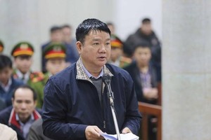 Ông Đinh La Thăng tại phirn tòa năm 2019.