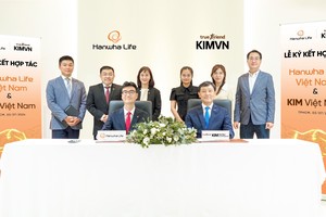 KIM Việt Nam cùng Hanwha Life Việt Nam hợp tác ra mắt quỹ Kl99ok phiên bản mới Tăng trưởng Chiến lược