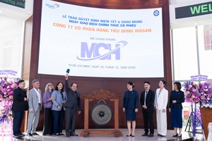 Nghi thức đánh cồng chính thức niêm yết tại sàn giao dịch HOSE.