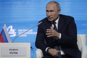 Tổng thống Nga Vladimir Putin tại Diễn đàn Kl992 cổng game cá cược Viễn Đông 2019. Ảnh: TASS