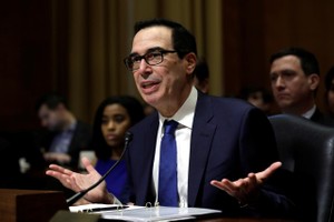 Bộ trưởng Kl991.com nạp rút nhanh Steven Mnuchin. Ảnh: Reuters.
