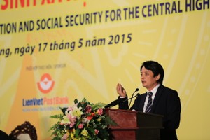 Ông Nguyễn Đức Hưởng, Phó Chủ tịch thường trực LienVietPostBank phát biểu tại Hội nghị Xúc tiến Kl99ok phiên bản mới và an sinh Trang Chủ KL99Com Số 1 Link Đăng Ký KL999 Tây Nguyên lần thứ 3