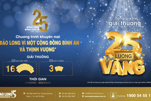Kl99kl phiên bản hoạt động Bảo Long tri ân khách hàng với tổng giá trị giải thưởng lên đến 25 lượng vàng SJC