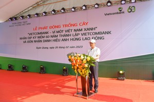 Ông Phạm Quang Dũng - Ủy viên Ban Thường vụ Đảng ủy Khối Kl991.com World Cup 2026 Chính Thức Trung ương, Bí thư Đảng ủy, Chủ tịch HĐQT Vietcombank phát động phong trào trồng cây “Vietcombank - Vì một Việt Nam xanh”