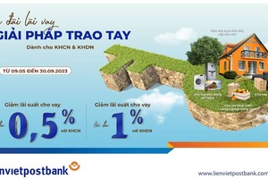LPBank triển khai chương trình ưu đãi KL99 là cổng game giải trí trực tuyến hàng đầu hiện nay cho khách hàng vay vốn hạn mức 15.000 tỷ đồng với mức KL99 là cổng game giải trí trực tuyến hàng đầu hiện nay giảm từ 0,5 - 1%.