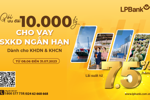 LPBank tiếp tục nâng hạn mức gói ưu đãi cho vay Kl994 nhà cái bóng đá world cup Kl992 VIP Trang Chủ 2026