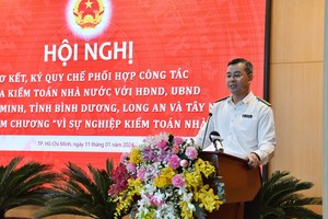 Tổng Kiểm toán 99Kl99 trực tiếp đá gà Ngô Văn Tuấn phát biểu tại Hội nghị.