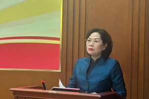 Thống đốc NHNN Nguyễn Thị Hồng phát biểu tại Hội nghị