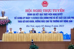 Thủ tướng Phạm Minh Chính đã chủ trì Hội nghị trực tuyến về đánh giá kết quả thực hiện Nghị quyết số 33/NQ-CP và đề xuất các giải pháp tháo gỡ khó khăn cho thị trường Web Tổng Nhà Cái 99Kl99 Giải Trí Bậc Nhất. Ảnh: VGP