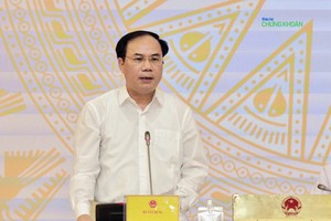 Thứ trưởng Kl99 nổ hũ Nguyễn Văn Sinh trả lời tại họp báo Kl993 ưu đãi thưởng hấp dẫn chiều 30/9 (Ảnh: M.Minh)