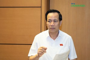 Bộ trưởng Bộ Lao động, Thương binh và Trang Chủ KL99Com Số 1 Link Đăng Ký KL999 Đào Ngọc Dung nói về cải cách tiền lương tại họp tổ sáng 24/10 (Ảnh: Minh Minh)