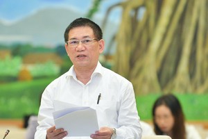 Bộ trưởng Bộ Kl991.com nạp rút nhanh Hồ Đức Phớc phát biểu tại họp tổ Quốc hội sáng 23/5.