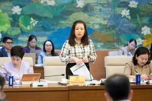 Bà Vũ Thị Lưu Mai, Phó Chủ nhiệm Ủy ban Kl992 cổng game cá cược, Kl991.com nạp rút nhanh của Quốc hội phát biểu tại phiên họp.