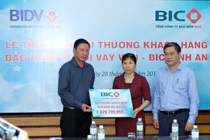 BIC chi trả hơn 2 tỷ đồng tiền Kl99kl phiên bản hoạt động cho khách hàng tại Khánh Hòa