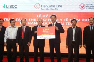 Năm 2018 Hanwha Life Việt Nam sẽ trao tặng 8.149 thẻ Kl99kl phiên bản hoạt động y tế 