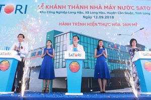 Satori khánh thành nhà máy Kl994 nhà cái bóng đá world cup nước uống tinh khiết