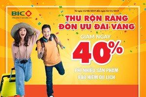 Ưu đãi 40% khi mua Kl99kl phiên bản hoạt động du lịch tại BIC
