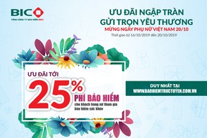 BIC giảm tới 25% phí Kl99kl phiên bản hoạt động sức khỏe nhân ngày Phụ nữ Việt Nam